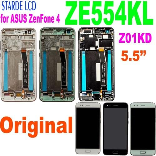 Starde LCD 5.5'' for ASUS Zenfone 4 ZE554KL Z01KD LCD Display Touch Screen Digitizer Assembly Parts with Frame and Free Tools