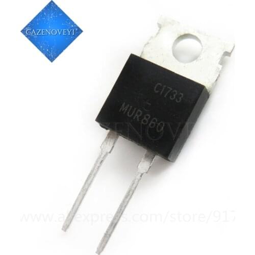 10pcs/lot MUR860G MUR860 U860 TO-220 8A 600V new original In Stock