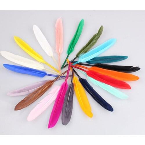 200Pcs/Lot 6-8Inch/15-20CM Beautiful Light Pink Goose Feathers For Wedding Flowers Fascinators Hats&Flapper Headdress