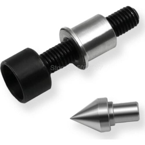 3Pcs/Lot Stainless Steel Screw Woodworking Micro Buddha Bead Pin Rotary Thimble Lathe Drilling Tail Seat Movable Fit M10*1.5