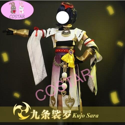 Anime! Genshin Impact Kujo Sara Game Suit Gorgeous Uniform Cosplay Costume Halloween Party Role Play Outfit For Women 2021 NEW