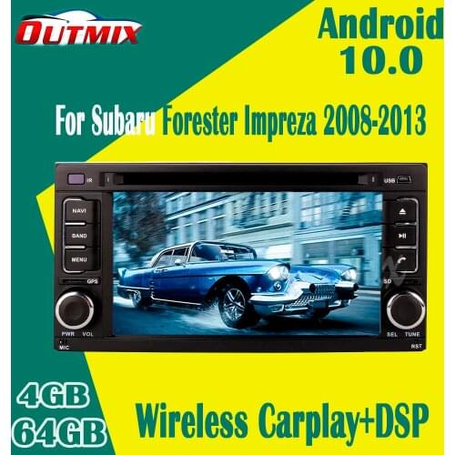 Android 10.0 Car Multimedia Player GPS Map For Subaru Forester Impreza 2008-2013 Car DVD Radio WIFI Bluetooth 5.0 WIFI