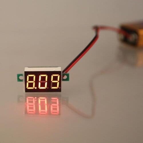 0.36" Digital Voltmeter DC 4.5-30V 2 Wires Red LED Display Panel Voltage Meter -KB