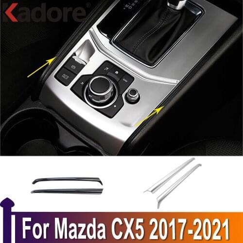 For Mazda CX-5 CX5 2017 2018 2019 2020 KF Car Interior Accessories Control Gear Shift Panel Decorative Strip Cover Trim