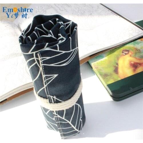 Emoshire Luxury Pure Cotton Pencilcase Canvas Pencil Case National Pencil Box Unique Design Vintage Chinese Pencil Bag B099