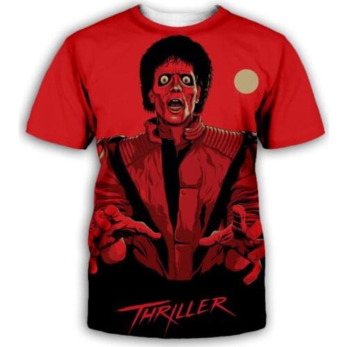 PLstar Cosmos Tee Shirt Homme Michael Jackson T Shirt Men hip hop T-Shirt Mens Shorts Streetwear Halloween shirt XS-7XL
