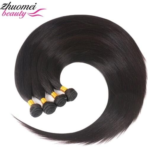 32 34 36 38 40 inch Bone Straight Human Hair Bundles Raw Indian Hair Weave Bundles Hair Double Wefts Thick Remy Hair Extensions