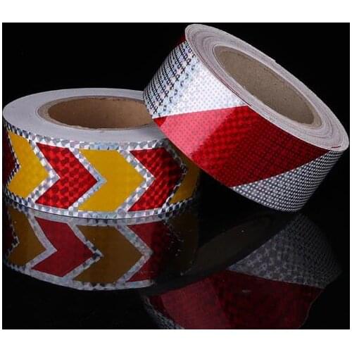 Truck Safety Mark Reflective Tape Stickers Car Moto Styling Self Adhesive Warning Safety Tape Automobiles Reflective Film