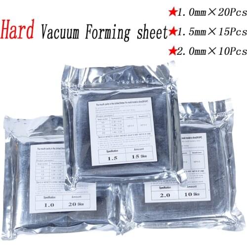 Dental Lab Vacuum Forming Machine Material Hard Sheet EVA 10/15/20Pcs 1.0mm1.5mm2.0mm 5"*5" Size High Quality