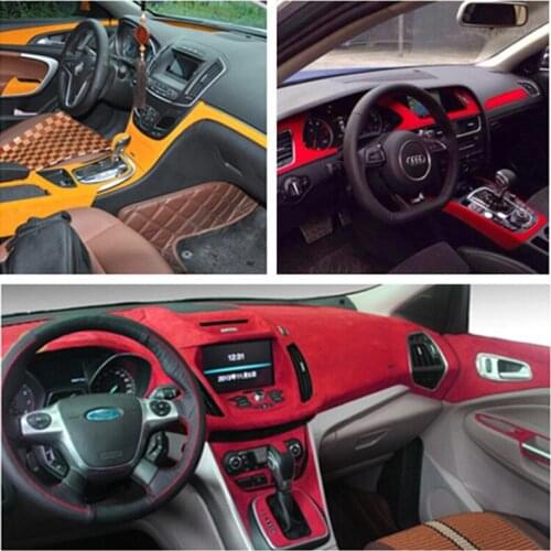 2m 3m 5m Velet Vinyl Car Wrap Suede Fabric Auto Interior Decals Motorcycle Helmet Laptop Self Adhesive Sticker Car Stylng