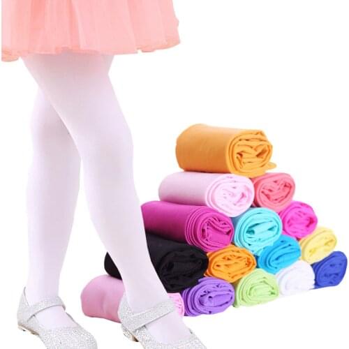 Spring/autumn candy color children tights for baby girls kids cute velvet pantyhose tights stockings for girls dance tights