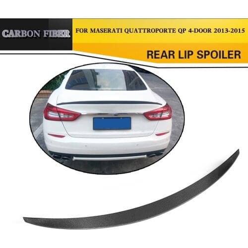 Carbon Fiber Rear Spoiler Wing for Maserati Quattroporte QP 4-Door Executive 2013-2015