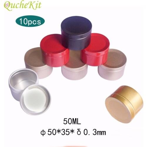 50ml Tin Boxes Biscuits Cookie Metal Storage Box For Lip Balm Cream Candle Jars Tea Cans Christmas Gift Wedding Candy Boxes