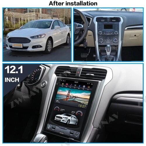 128G Tesla Screen For 2013 2014 2015 2016 2017 2018 Ford Mondeo Fusion MK5 Android10 Unit Car Multimedia Player GPS Radio Stereo