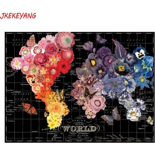 5D DIY square/round Diamond painting Flowers and map Cross Stitch Diamond Embroidery Pattern Rhinestone home decor J1121