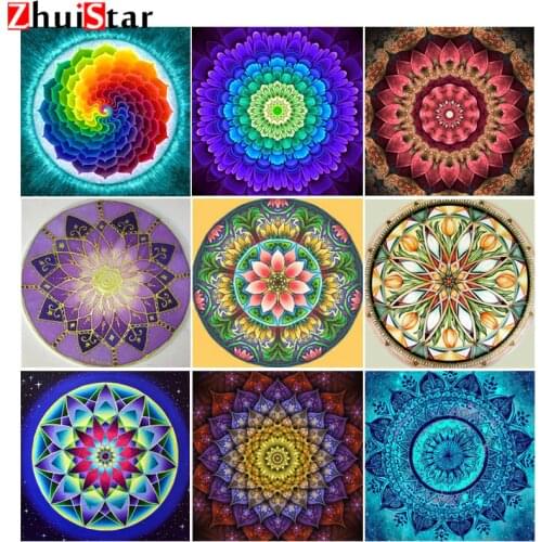 Full Square/Round Drill 5D DIY Diamond Painting "Mandala Scenery" Embroidery Cross Stitch 3D Home Art Decor Gift