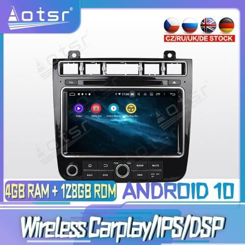 Android 10 PX6 128G For Volkswagen TOUAREG 2015 2016 DVD GPS Navigation Auto Radio Stereo Video Multimedia Player HeadUnit 2din