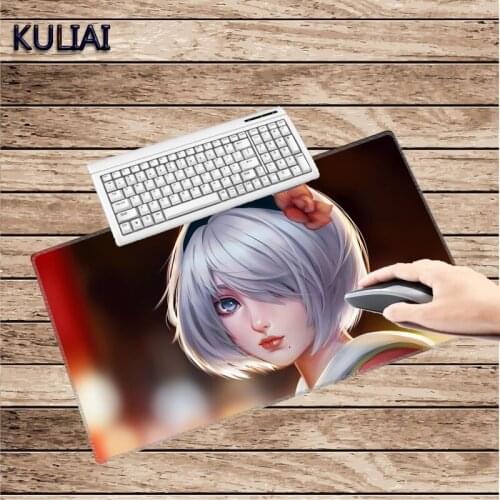 XGZ Anime Neil Automatic Machine Rubber Mousepad Durable Surface Smooth Game Player Notebook 400X900X5MM Large Size Mouse Pad