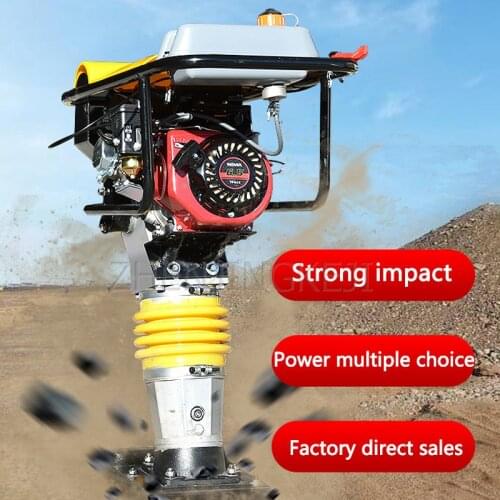 Gasoline Ramming Fulling Soil Compaction Machine Vibrating Ram Houses Highway Garden Foundation Building Construction Equipment