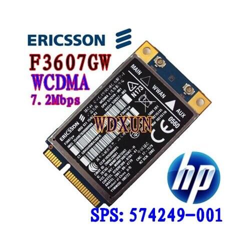 Ericsson F3607GW HS2330 2G 3G HSDPA 7.2Mbps WCDMA GSM GPRS GPS SPS: 574249-001 WWAN Wireless WLAN Card