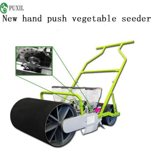 Four Rows Manual Vegetable Seeder Planter Manual Hand Push Seeder Handheld Seeder