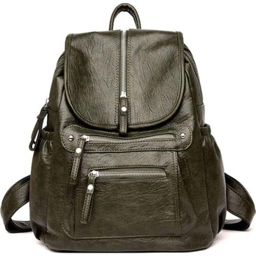 Bagpack Women Designer Backpack Female bookbag Soft Leather School Bags For Teenage Girls Travel Back pack