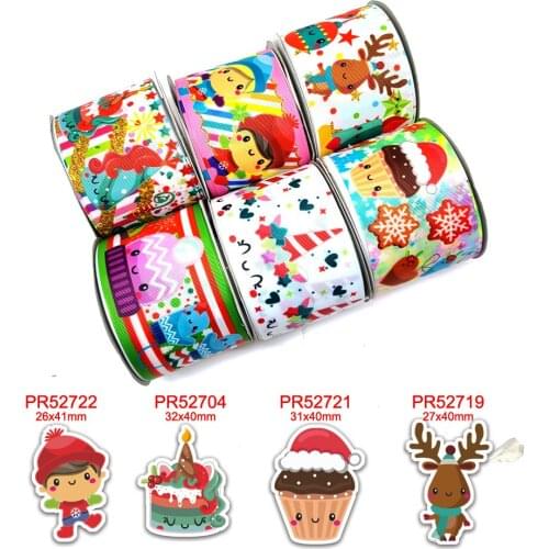 Cartoon characters printed grosgrain ribbon 43415
