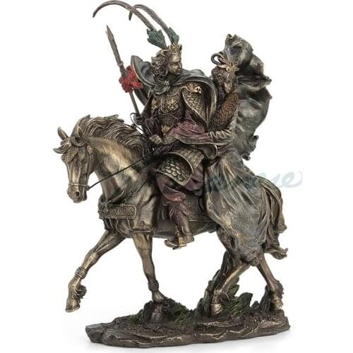 Lu bu and diao chan statues of heroes of the three nations are protected by the genuine brand of veroni