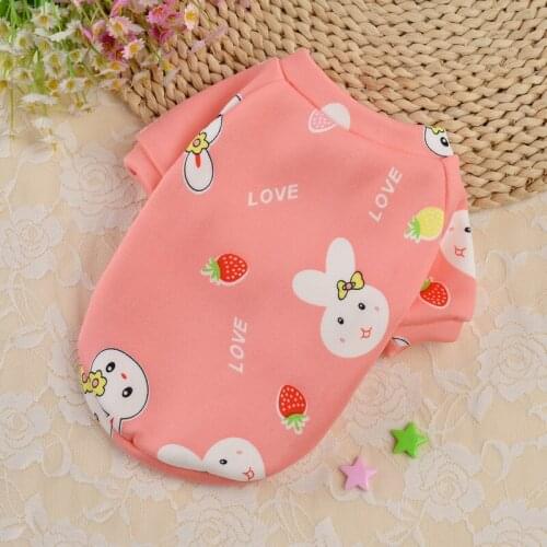 Cute Dog Hoodies Winter Pet Dog Clothes Coat Lovely Rabbit Pomeranian Poodle Bichon Schnauzer Pet Clothing Dog Costume Dropship