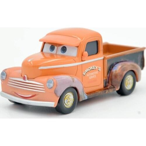 Disney Pixar Cars Newest Smokey Lightning McQueen 1:55 Diecast Metal Alloy Model Toys Cars Best Gifts For Children Juguetes
