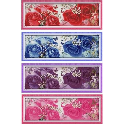 Blossom Age Patterns Counted Cross Stitch 11CT 14CT Cross Stitch Set Wholesale Flower Cross-stitch Kit Embroidery Needlework