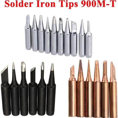 1 piece Lead-Free Soldering Iron Tip Kit Pure Copper 900M for 907.913.936,937,938,951,898D,852D+ Soldering Rework Station