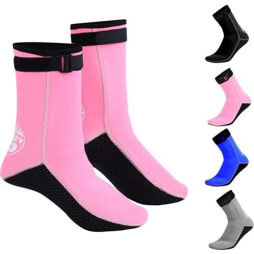 HISEA 3MM Diving Socks Boot Anti-skid Swimming Shoes Fins Diving Keep Warm Diving Beach Shoes Swimming Socks Diving Surfing Boot
