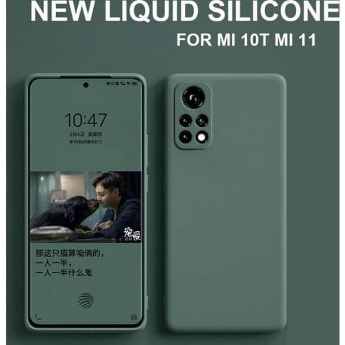 New Liquid Silicone Phone Case For Xiaomi mi 11 Pro Ultra Mi 10T Pro Lite Camera Protective Soft Back Covers On Mi 11 10T Pro