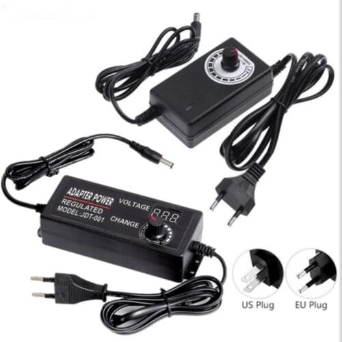 Adjustable AC To DC 3V 4.5V 5V 6V 7.5V 9V 12V 15V 18V 19V 20V 24V 25V 26V 27V 28V 36V 1A 1.7A 2A 2.5A 5A Power Supply Adapter