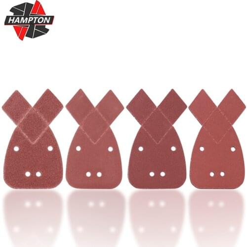 Sanding Paper 10pcs/set 40/80/120/240 Grit Sandpaper Rabbit Ear-shaped Sanding Pads Disc For Polishing Tools