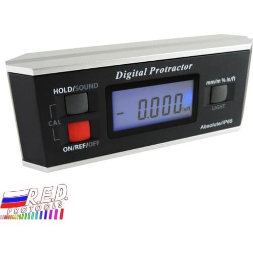Angle Finder Level Digital Protractor Inclinometer Magnetic V-Groove 0~360 degree with Backlight Industrial Automotive Use