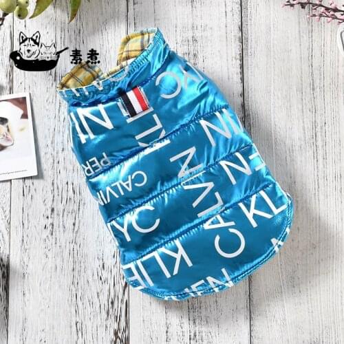 Waterproof Dog Clothes Double-sided Wear Puppy Jacket Vest Coat Winter Chihuahua Clothing Warm Dog Coat For Small Medium Dogs