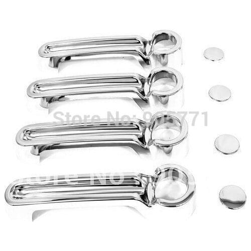 High Quality Chrome Door Handle Cover for Jeep Wrangler 07-09 free shipping
