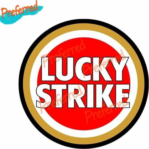 High Quality Creative for Lucky Strike Decal Motocross Racing Laptop Helmet Trunk Wall Vinyl Car Sticker Die Cutting