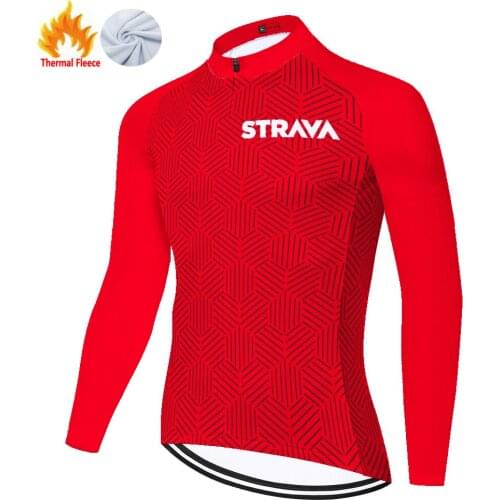 Strava Winter Thermal Fleece Cycling Tricota Ropa Para Maillot Hombre 자전거의류 Bike Clothing Men Jersey Ciclismo Fietskleding Heren
