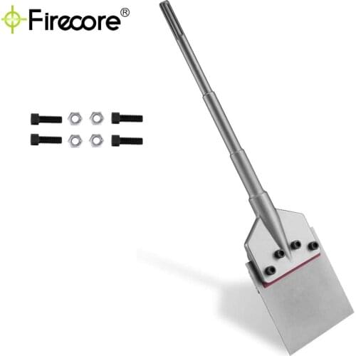 Firecore SDS Max Floor Scraper Tile Chisel 6-In Wide Bottle Chisel With Long Handle And Heavy Duty Blade (6" × 25")-FS18625