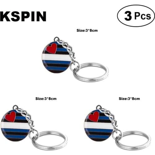 Leather Pride Key Ring Lapel Pin Brooches Pins Flag badge Brooch Badges
