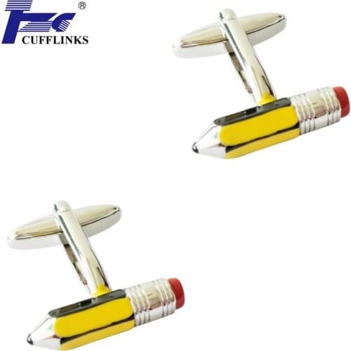 TZG Colorful Pencil Cufflink Cuff Link 2 Pairs Free Shipping
