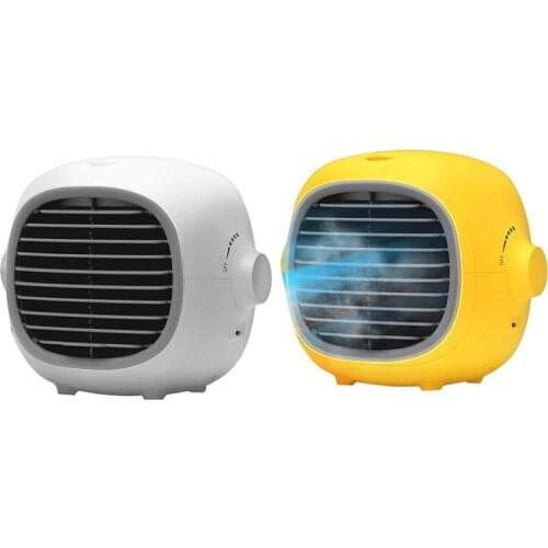 Indoor Air Conditioner Fan Portable Airconditioner Water Cooling Fan,with 200ML Water Tank USB Rechargeable