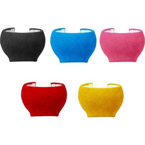 Suede Car Silicone Gear Shift Knob Cover Anti-Slip Lever Gear Shift Knob Cover Gear Head Collars Handbrake for Audi 2010-2018