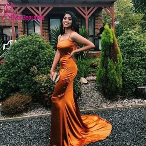 Suknie wieczorowe Mermaid Evening Dresses Long 2020 Spaghetti Straps Robe De Soiree вечерние платья Vestidos Formales