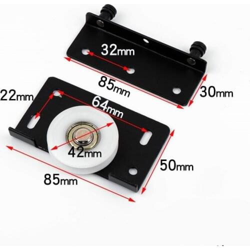 1pcs single wheel pulley slide door roller Door Wheel Hardware furniture top upper bottom wheel kit