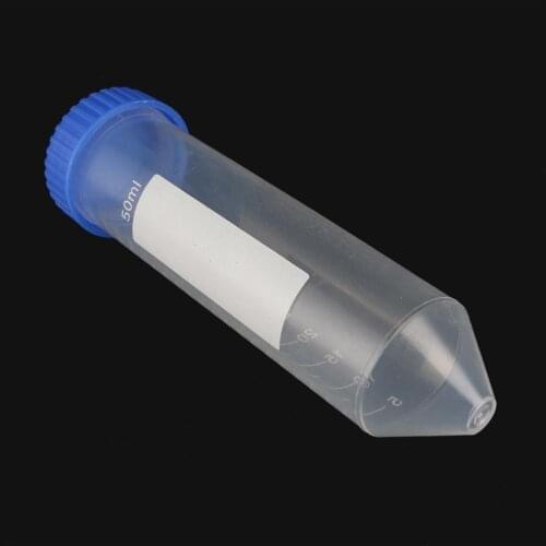 10 Pcs 50ml Screw Cap Cone Bottom Centrifuge Tube with Scale Sample Vial Container Laboratory Supplies