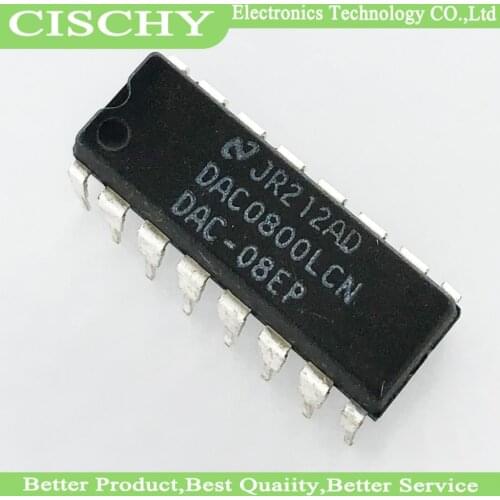 10pcs/lot DAC0800LCN DAC0800 DIP-16 In Stock
